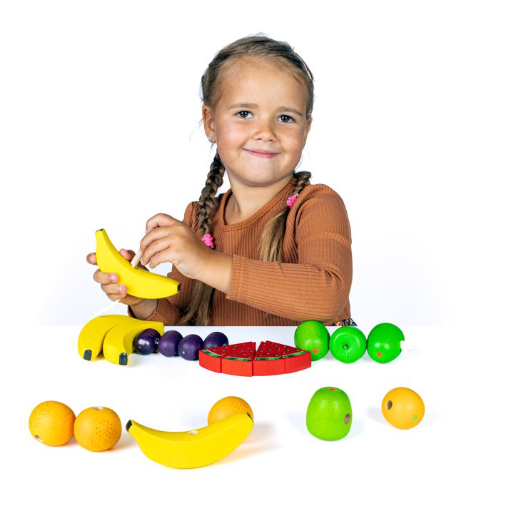 Erzi Lernspiel Fädelfrüchte